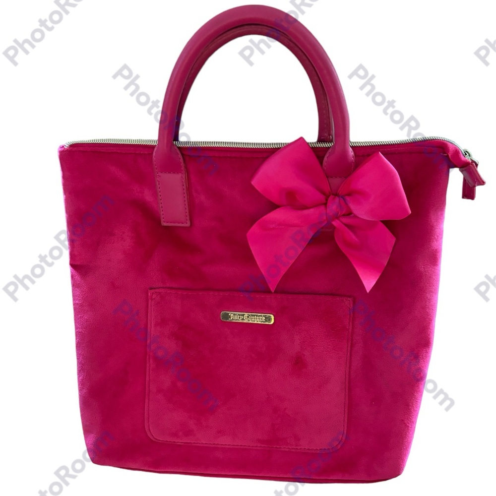 Juicy Couture pink velvet purse/backpack or tote #Legally Blonde #Barbie